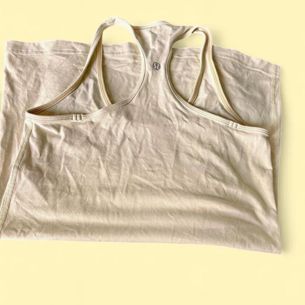 Lululemon Women's lemon‎ yellow tank- size 8